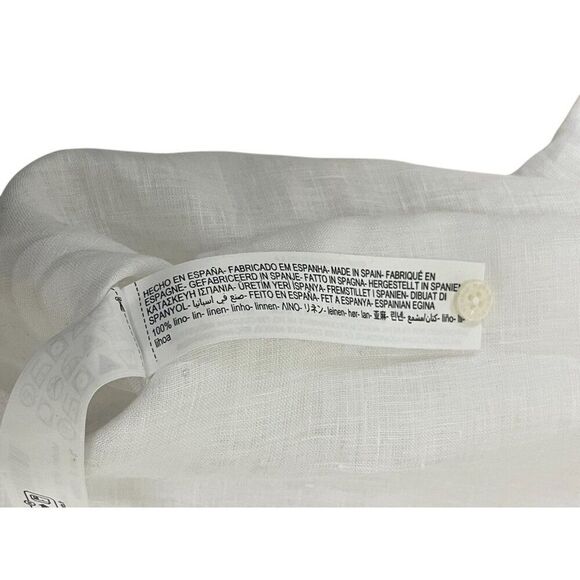 Massimo Dutti Womens Button Up Shirt S Small White Lined Oversized 9418/952 NWT - Picture 11 of 14